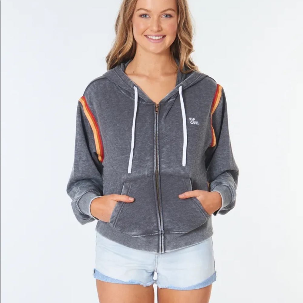 Golden Days Rainbow Trim Zip Hoodie
RIP CURL NWT